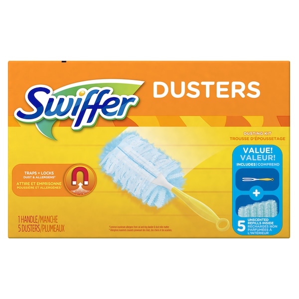Swiffer Swiffer Duster Microfiber Duster Kit 2.38 in. W X 6 in. L 5 pk 40509 - main